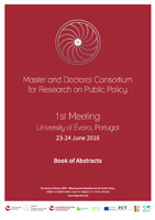 Book of Abstracts - 1st Meeting of Master and Doctoral Consortium for Researc on Public Policy 01