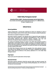 Public Policy Portuguese Journal - Normas editoriais
